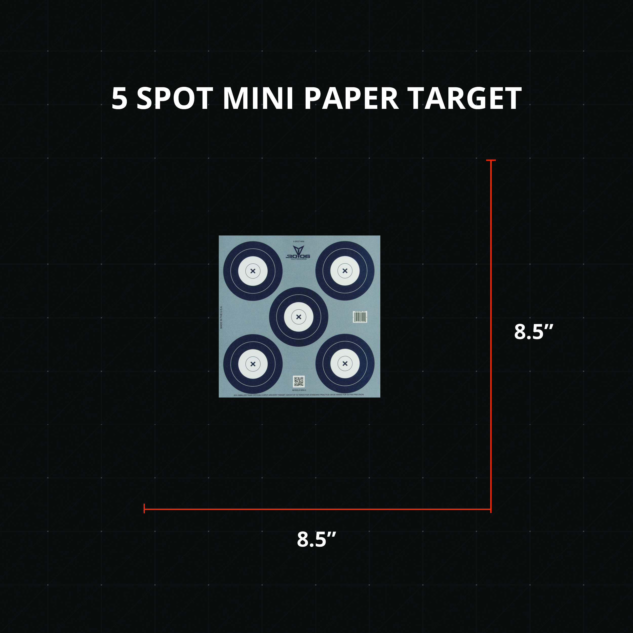 .30-06 5 Spot Paper Target 100 Count for sale online 