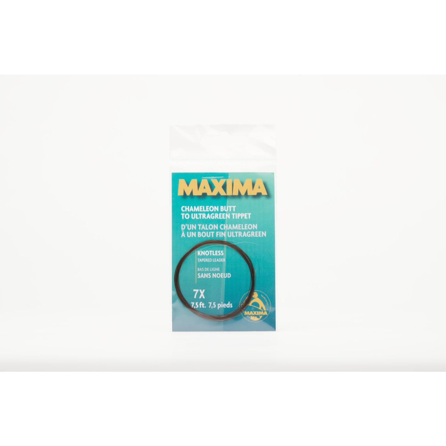 Maxima Knotless Tapered Leader 7x  7.5 ft Clear