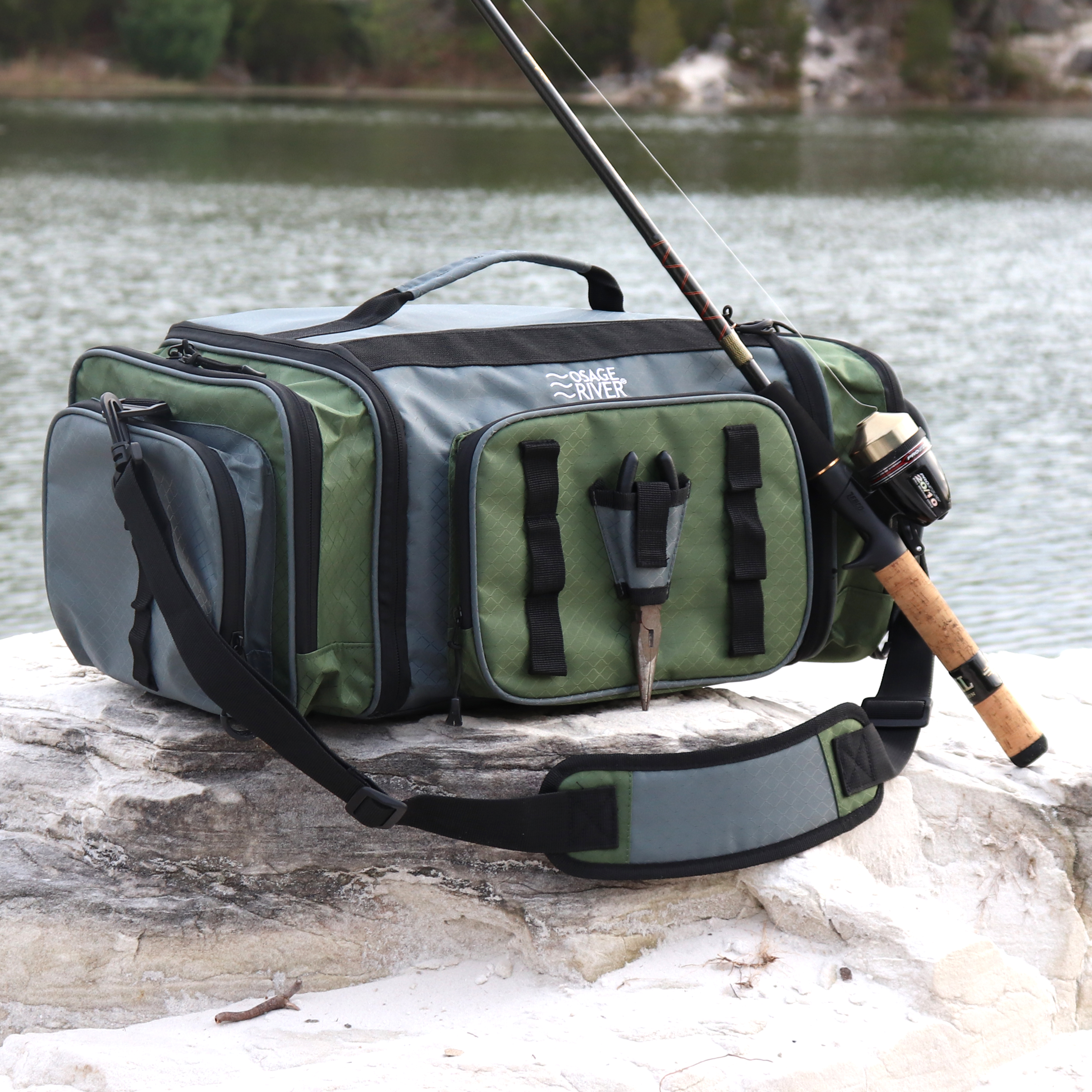 Osage River Elite Tackle Bag, Ripstop Large Soft Sided Bag Pliers